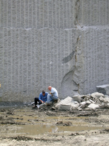 muro di cava lavorato