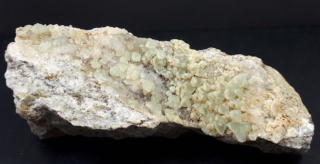 minerale alpino, piastrina di Fluorite verde su Quarzo - dimensioni 10x4x3 cm