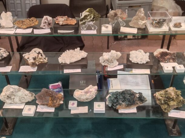 esposizione di fminerali.it milan mineral show preziosa 2023 borsa scambio minerali da collezione
